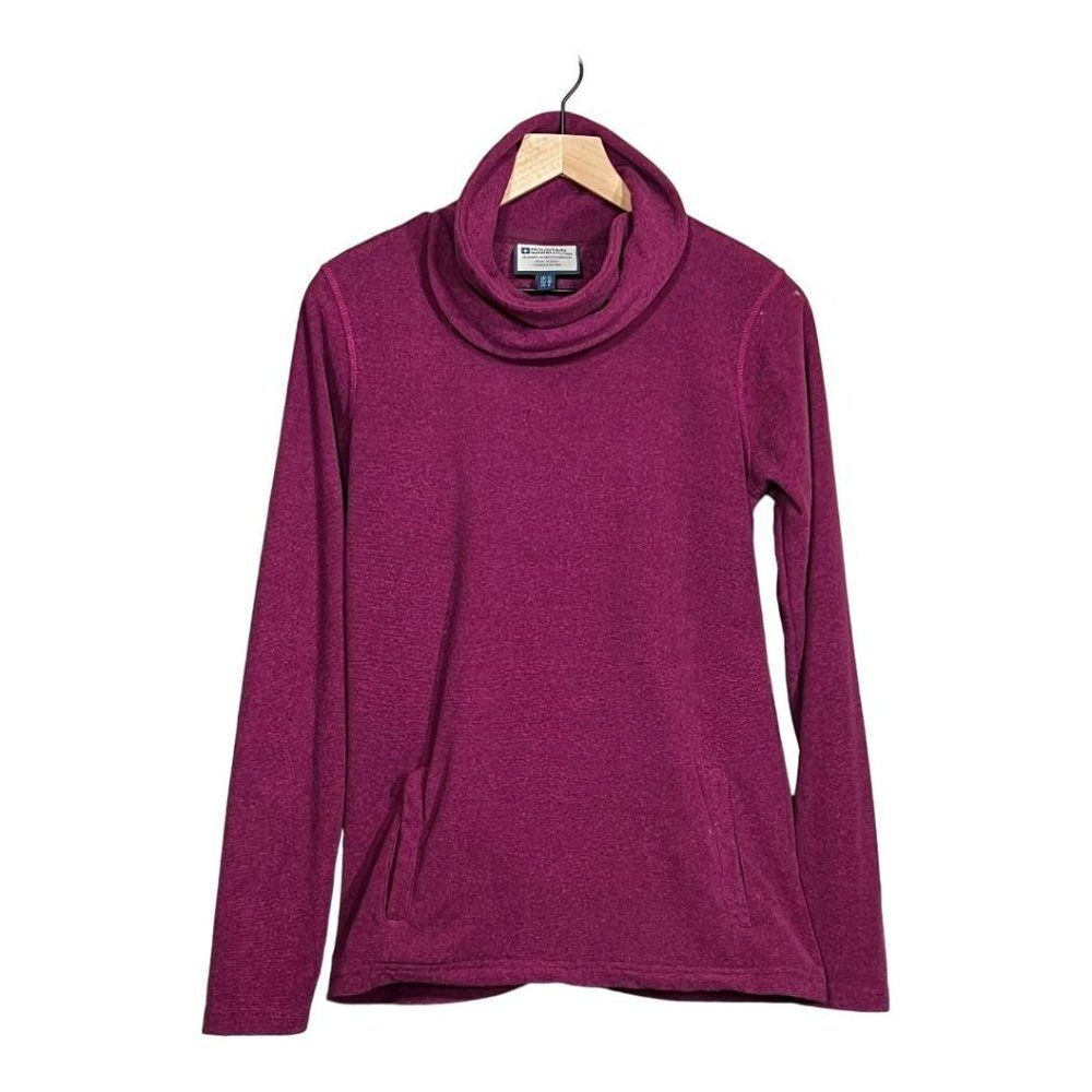 Mountain Warehouse Pullover Hebridean Cowl Neck Fleece Sweatshirt Purple Size 6